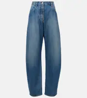 [Alaia] Alaïa High-rise barrel-leg jeans AU 18 blue