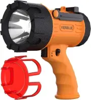 YIERBLUE Rechargeable Spotlight,Handheld Spotlight Small, Orange