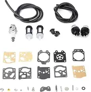 SustVita Carburetor Repair Filter Kit Outlast, Fit for STIHL FS36 FS40 FS44 Grass Trimmer with 2 x Grommet, 2 x Fuel Filter, 2 x Feet Fuel Line
