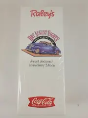 2002 Raley's Coca-Cola Coke Reno Hot August Nights Sweet Sixteenth Bottle - NEW