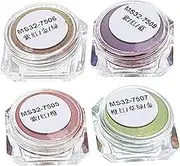 SEWACC 4 Pack Color Changing Epoxy Resin Pigments Solid and Pearlescent for DIY Crafts Nail Art Resin Art