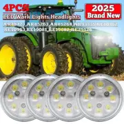 4pc Par36 Round Led Work Light Hi/Lo Beam Lamp For John Deere Tractor 2950 2955