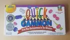 New- Vintage 1997 Quick Gammon Board Game Learn Starter & Traditional Backgammon