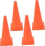 4pcs Agility Cones for Soccer Training Multi Function Disc Markers for Football Taekwondo and Outdoor Sports High Visibility Portable Training Equipment