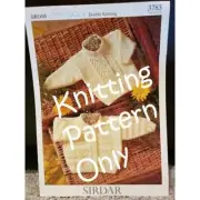 New Sirdar 3783 Snuggly Double Knitting DK Baby Cardigan Jacket Knitting Pattern