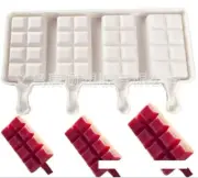 Chocolate Bar DIY Ice Cream Popsicle Icy Pole Maker Silicon Mold Silicone Mould