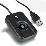 USB Fingerprint Reader for Windows10 11, Windows Hello Fingerprint Reader One Click Lock Screen with 5ft Cable Windows Password Free Login