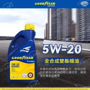 【GOODYEAR 固特異】機油_ 5W20雙酯948B ECO 1L 整箱12入(車麗屋)