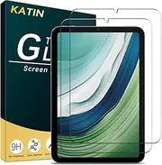 KATIN 2 Pack Screen Protector for iPad Mini (A17 Pro, 2024 Model, 7th Generation) / iPad Mini 6 (2021 Model, 6th Generation) 8.3-Inch Tempered Glass, Anti-Scratch, Bubble Free