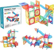 Magnetic Tiles 118pcs, Marble Run Pipe Magnetic Blocks for Toddlers, 3D Building & Construction Block Set, Fun STEM Educational Preschool Magnet Toys for Kids Boys Girls 3 4 5 6 7 8 9 12 Year Old Gift