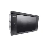 Ldr Assembled 6U Wall Mount Cabinet 600Mm X 450Mm Glass Door Black