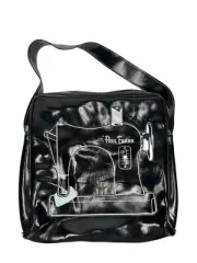 Vintage Y2K Paul Frank Sewing Machine Vinyl Leather Hand Bag - NEW - NWT - RARE