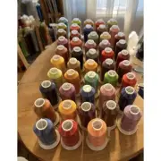 HUGE NEW Embroidery Machine Thread 48 ct - 1100 Yard Spools - Polyester Thread