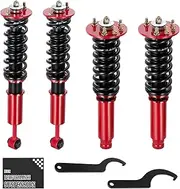BDFHYK Coilovers Compatible with Honda Accord 1998-2002, Compatible with Acura TL 1999-2003/ CL 2001-2003, Shock Absorber Replacement 4 PCS, Adjustable Height Coilovers Suspension Kit Lowering Kit
