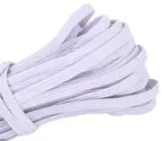 10 Yards 1/4 inch Elastic String Band Cord Sewing Trim idea for masks DIY White
