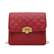 Fashion Women Shoulder Messenger Bag Chain Female PU Leather Solid Color Crossbody Small Handbag