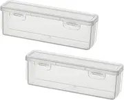 [DEARMAMY] Sturdy Plastic Sunglass Organizer Compact Eyeglass Storage Box Locking Lid Travel Eyeglass Organizer for Glasses and Accessories