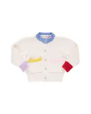 Pink Chicken Girls' Cali Color Blocked Cardigan Sweater - Little Kid, Big Kid