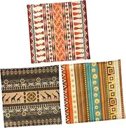 MAGICLULU Ethnic Style Pillowcase Set 3pcs Bed Pillow Cover Geometric Pattern for Sofa Couch Car Seat