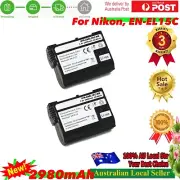 2x EN-EL15C Battery for Nikon Z5, Z6, Z6 II, Z7, Z7II D780 D850 D7500 D500 D600