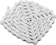 Totority Sturdy Single Speed Bike Chain Durable Steel Chain for Road and Mountain Bikes Compatible with Fixed Gear and Mountain Cycling for Urban Commuting and Trail Rides