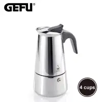在飛比找博客來優惠-【GEFU】德國品牌不鏽鋼濃縮咖啡壺/摩卡壺(4杯)(原廠總