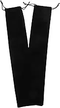 2pcs Fan Storage Bag Fan Sleeve Protector Fan Storage Cover Hand Fan Pouch Fan Bag Pocket Fan Foldable Bag for Hand Fan Bag for Fan Folding Hand Fan Sleeve Fan Holder Flannel Black