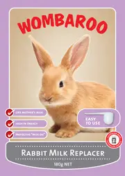 Wombaroo Rabbit Milk Replacer 180g