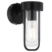 Fonseca Black Outdoor Wall Lights IP44 Modern Exterior Telbix Lighting