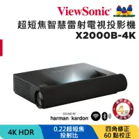 在飛比找momo購物網優惠-【ViewSonic 優派】X2000B-4K 4K HDR