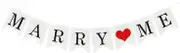 Will You Marry Me Sign Marriage Wedding Proposal Banner Engagement Party Decor