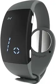 Reliefband Premier Motion Sickness Wristband- Updated w/New Features -Increased Battery Life -Easy-to-Use, Fast, Drug-Free Nausea Relief Band Helps w/Nausea & Vomiting (USB Charging Cable, Charcoal)