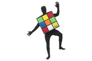 Rubik`s Unisex Adult Puzzle Cube Costume (Multicoloured) (One Size)