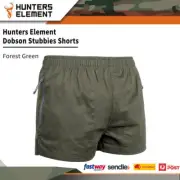 Hunters Element Bomb Proof Dobson Stubbies Shorts Forest Green #dobson Fg