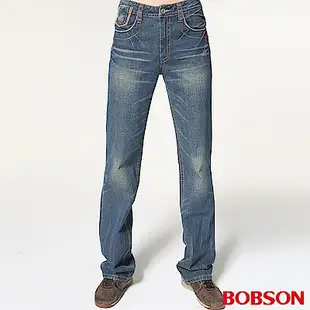 BOBSON 男款中直筒牛仔褲1726-53
