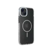 Impact Zero Galaxy Phone Case Protection For Apple iPhone 15 Plus Clear/Glitter