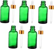 Healeved 5pcs Glass Dropper Bottles for Essential Oil Perfume and DIY Blends Leakproof Travel-Friendly Containers with Precise Dispensing