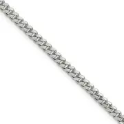 3.5mm Sterling Silver Solid Classic Curb Chain Necklace