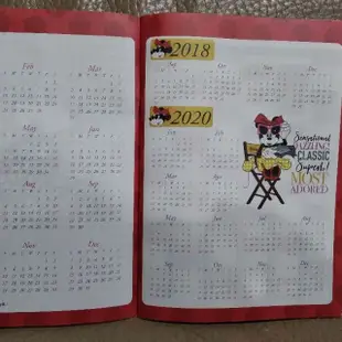 DISNEY迪士尼時尚米妮2019行事曆手帳冊月曆筆記本 A5 $150↘$79台灣假期農曆節氣