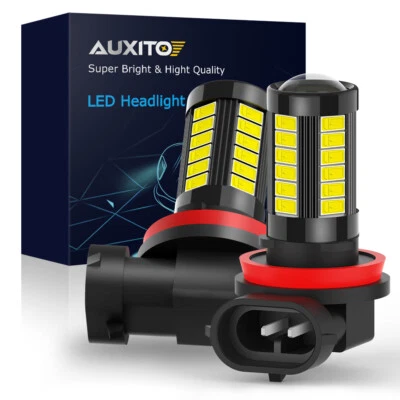 H11 LED Fog Light Bulb High Power 4000LM Lamps 6000K White Foglight Bulb DRL Kit (for: BMW)