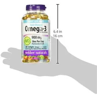 ‼️現貨優惠‼️2027最新效期✈️ 三倍強效Webber Naturals Omega-3 高濃度魚油 200顆