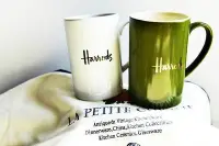 在飛比找Yahoo!奇摩拍賣優惠-茶藝師 英國哈羅斯出口harrods陶瓷杯馬克杯茶壺茶杯咖啡