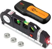 Stud Finder & Multifunction Device (Laser Level Line, Leveler, Met