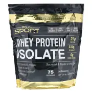 California Gold Nutrition, SPORT, Whey Protein Isolate, Unflavored, 90% Protein,