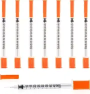 MKUCCD Syringes 30G 0.5ml/cc 5/16" (8mm) Dispensing Tools，Lab Syringes, Plast...
