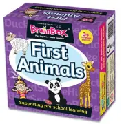 BrainBox First Animals Kids Toddler Educational Play and Learn Board Game