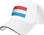 [Generic] Support Luxembourg Flag Hats Luxembourg Cap for Luxembourgian Men Women Adjustable Baseball Cap Hat