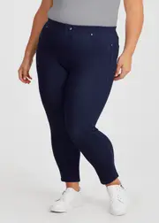[Virtuelle] Taking Shape Petite New Best Friend Jegging Size 16 in Indigo, Cotton - Plus Size Women's Petite Plus Indigo
