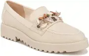 Brand New Franco Sarto Womens Carolynn Shell Lug Sole Loafer Cream Shell US 9 M