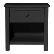 VI Jesse Solid Timber 1 Drawer Bedside Table